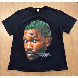 Frank Ocean Blonde T Shirt Cotton Short Sleeve Black Graphic Tee Size Medium